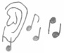Ear with notes