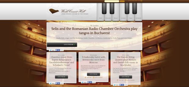 Screen shot of World Concert Hall website: http://www.worldconcerthall.com/