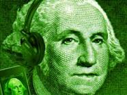 George Washington with Headphones