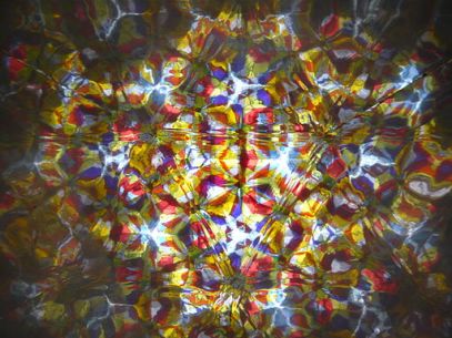 View through a kaleidoscope