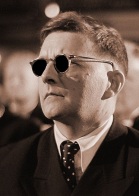 Dmitri Shostakovich with dark glasses