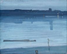Nocturne - Blue and Silver - Chelsea, painting by James McNeill Whistler